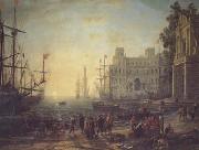 Claude Lorrain Port with the Ville Medici (mk17) oil painting